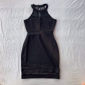 Black bodycon dress